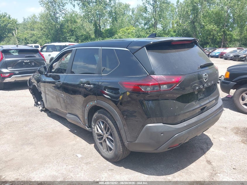 2021 Nissan Rogue VIN JN8AT3AA6MW018305 IAAI salvage auction — LEFT SIDE, Salvage (Ohio), sold $2,450 on 2026-07-28 (photo 3)