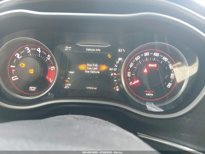 2016 Dodge Challenger VIN 2C3CDZDJ0GH275127 IAAI salvage auction — RIGHT FRONT, Wait Title, sold $7,250 on 2026-08-20 (photo 7)