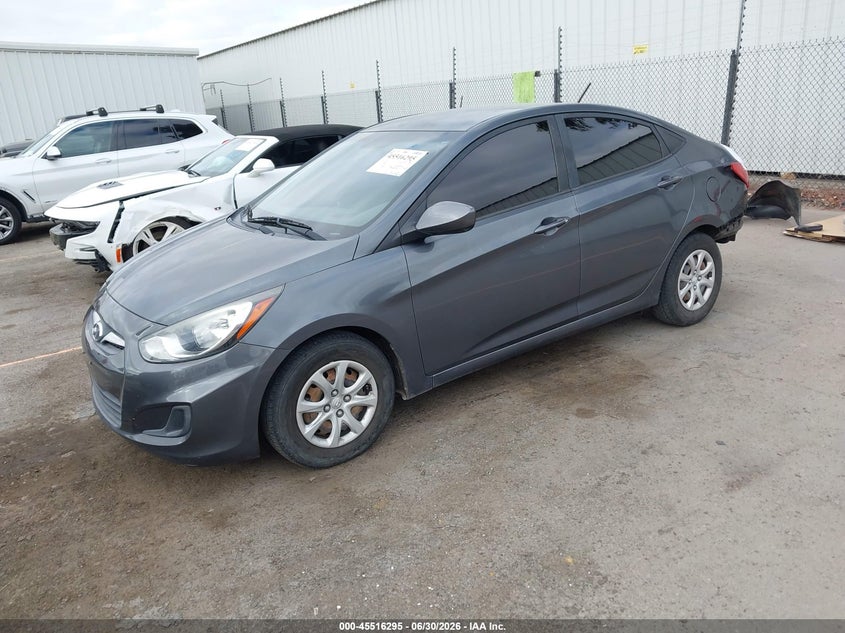 2013 Hyundai Accent VIN KMHCT4AE9DU396770 IAAI salvage auction — REAR END, Salvage (California), sold $825 on 2026-07-29 (photo 2)