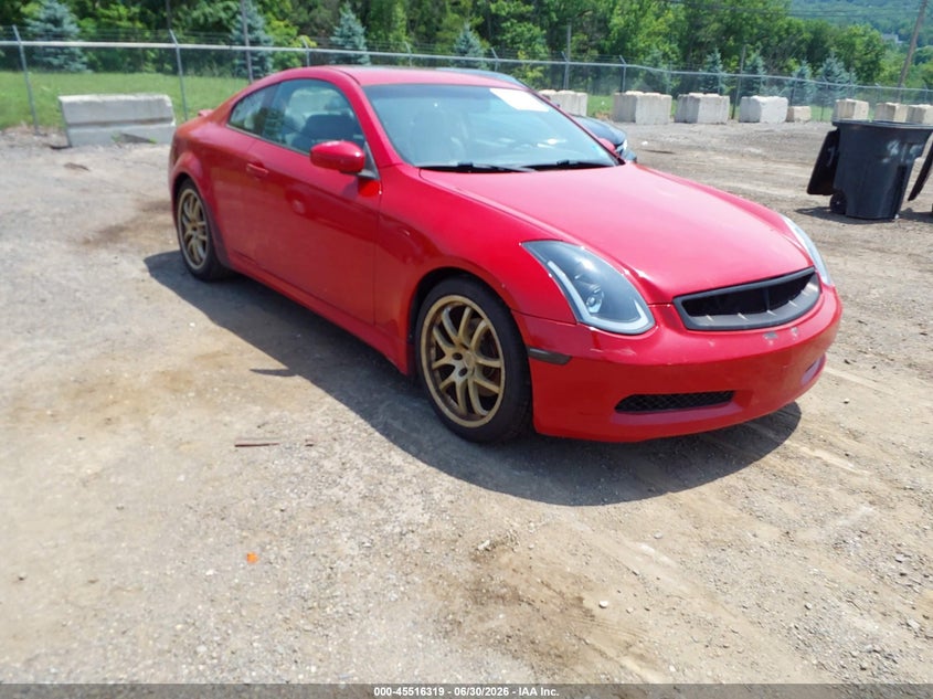 2006 Infiniti G35 VIN JNKCV54E26M720224 IAAI salvage auction — NORMAL WEAR, Clear (New Jersey), sold $700 on 2026-07-23 (photo 1)