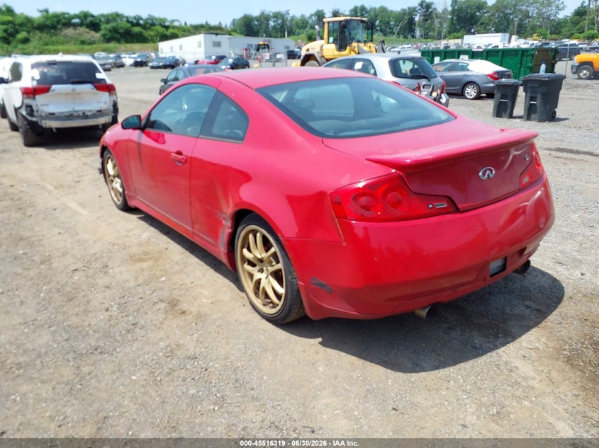 2006 Infiniti G35 VIN JNKCV54E26M720224 IAAI salvage auction — NORMAL WEAR, Clear (New Jersey), sold $700 on 2026-07-23 (photo 3)