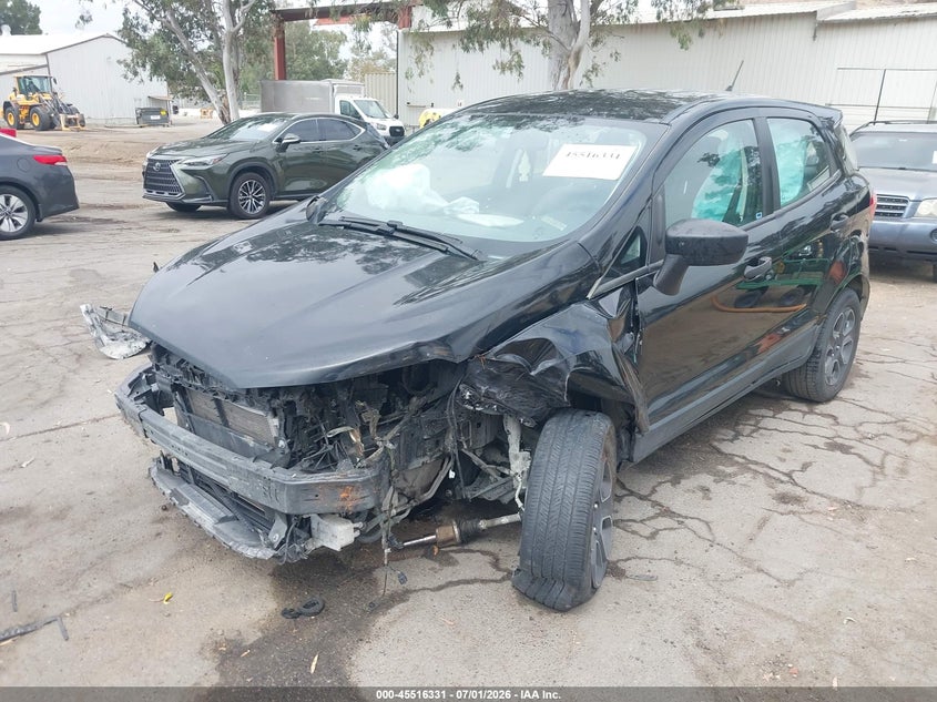 2021 Ford Ecosport VIN MAJ3S2FE0MC439487 IAAI salvage auction — TRANSMISSION, Salvage (California), sold $250 on 2026-07-21 (photo 2)