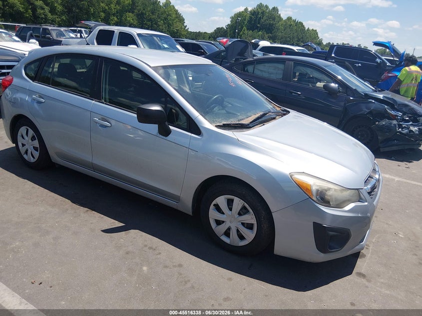 2013 Subaru Impreza VIN JF1GPAA68D2216200 IAAI salvage auction — NORMAL WEAR, Clear (North Carolina), sold $400 on 2026-07-29 (photo 1)