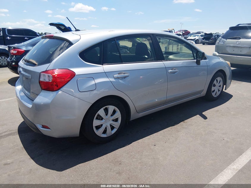 2013 Subaru Impreza VIN JF1GPAA68D2216200 IAAI salvage auction — NORMAL WEAR, Clear (North Carolina), sold $400 on 2026-07-29 (photo 4)