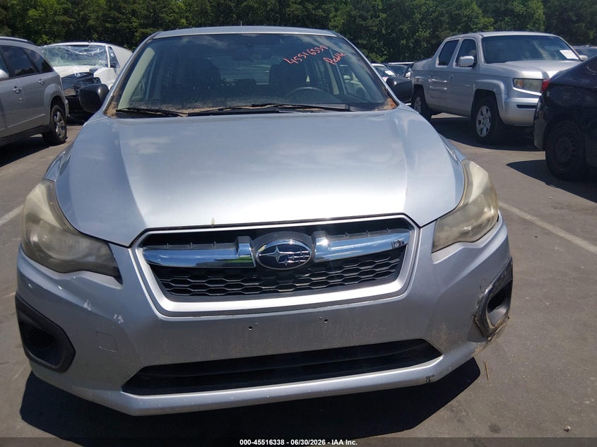 2013 Subaru Impreza VIN JF1GPAA68D2216200 IAAI salvage auction — NORMAL WEAR, Clear (North Carolina), sold $400 on 2026-07-29 (photo 6)