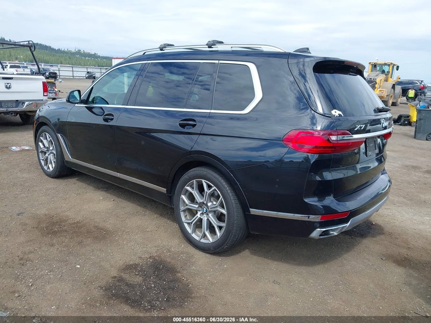 2020 BMW X7 VIN 5UXCW2C08L9C40921 IAAI salvage auction — RIGHT FRONT, Salvage Title, sold $17,400 on 2026-07-15 (photo 3)