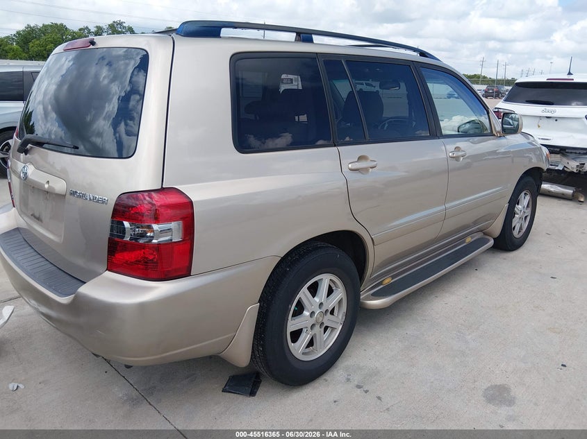 2006 Toyota Highlander VIN JTEGP21A960113656 IAAI salvage auction — FRONT END, Original (Texas), sold $2,550 on 2026-08-02 (photo 4)