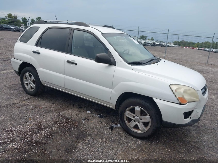 2010 Kia Sportage VIN KNDKGCA38A7734182 IAAI salvage auction — REAR END, Rebuildable (Florida), sold $500 on 2026-07-22 (photo 1)