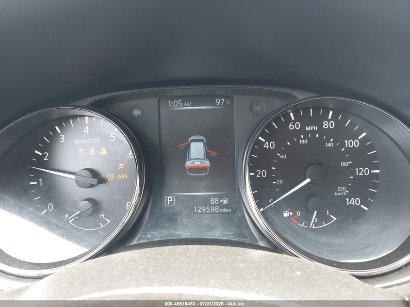 2017 Nissan Rogue VIN JN8AT2MT5HW394734 IAAI salvage auction — LEFT & RIGHT, Salvage (Texas), sold $925 on 2026-07-29 (photo 7)