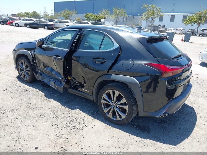 2021 Lexus Ux VIN JTHE9JBH0M2049728 IAAI salvage auction — SIDE, Salvage (California), sold $10,400 on 2026-08-24 (photo 3)