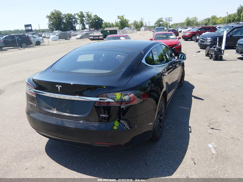 2018 Tesla Model s VIN 5YJSA1E24JF266680 IAAI salvage auction — FRONT END, Salvage Title, sold $4,150 on 2026-07-30 (photo 4)
