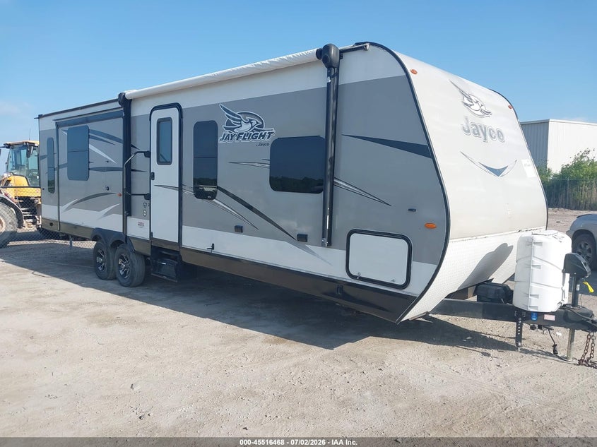 2017 Jayco Jay flight VIN 1UJBJ0BR7H1TN0233 IAAI salvage auction — SIDE, Clear (Michigan), sold $2,950 on 2026-09-10 (photo 1)