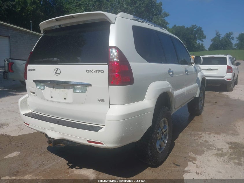 2008 Lexus Gx 470 VIN JTJBT20X880159348 IAAI salvage auction — NORMAL WEAR, Clear (Tennessee), sold $2,550 on 2026-07-22 (photo 4)