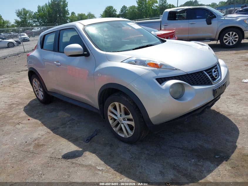 2014 Nissan Juke VIN JN8AF5MVXET483710 IAAI salvage auction — LEFT FRONT, Clear (Virginia), sold $250 on 2026-07-31 (photo 1)