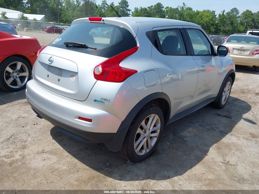 2014 Nissan Juke VIN JN8AF5MVXET483710 IAAI salvage auction — LEFT FRONT, Clear (Virginia), sold $250 on 2026-07-31 (photo 4)