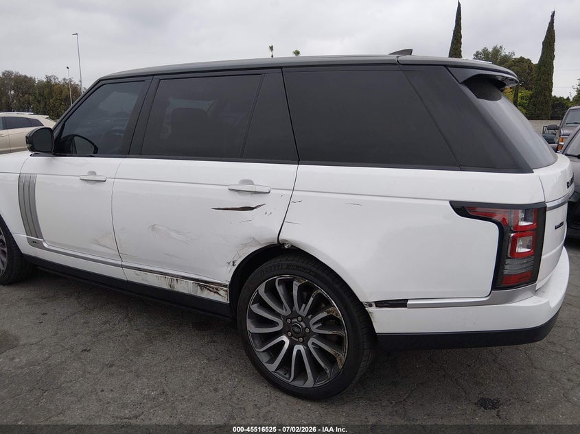 2017 Land rover RANGE ROVER VIN SALGV5FEXHA353084 IAAI salvage auction — SIDE, Salvage (California), sold $11,800 on 2026-07-23 (photo 6)