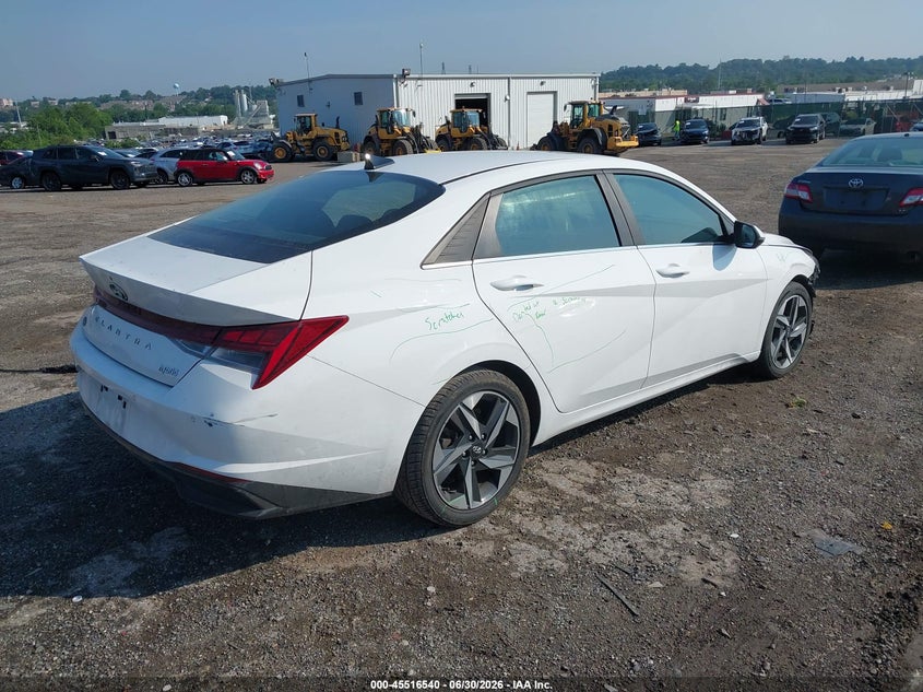 2023 Hyundai Elantra VIN KMHLN4AJ3PU077604 IAAI salvage auction — FRONT END, Salvage (Pennsylvania), sold $8,300 on 2026-07-24 (photo 4)