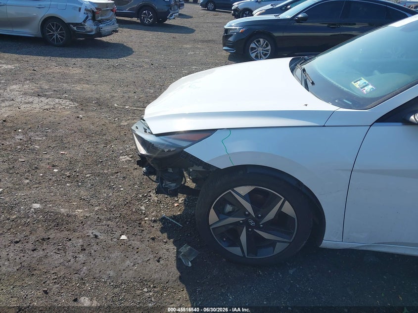 2023 Hyundai Elantra VIN KMHLN4AJ3PU077604 IAAI salvage auction — FRONT END, Salvage (Pennsylvania), sold $8,300 on 2026-07-24 (photo 6)