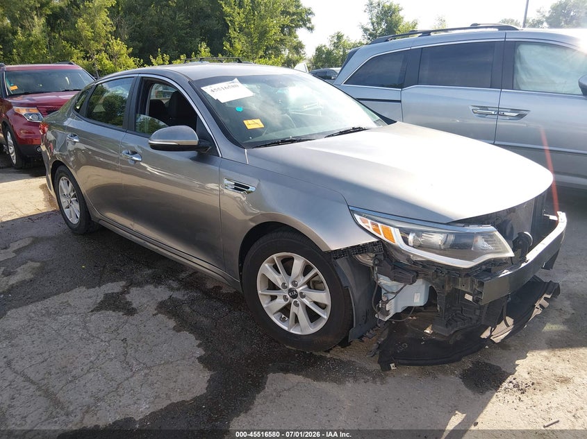 2018 Kia Optima VIN 5XXGT4L33JG208571 IAAI salvage auction — FRONT END, Salvage (Missouri), sold $1,150 on 2026-07-29 (photo 1)