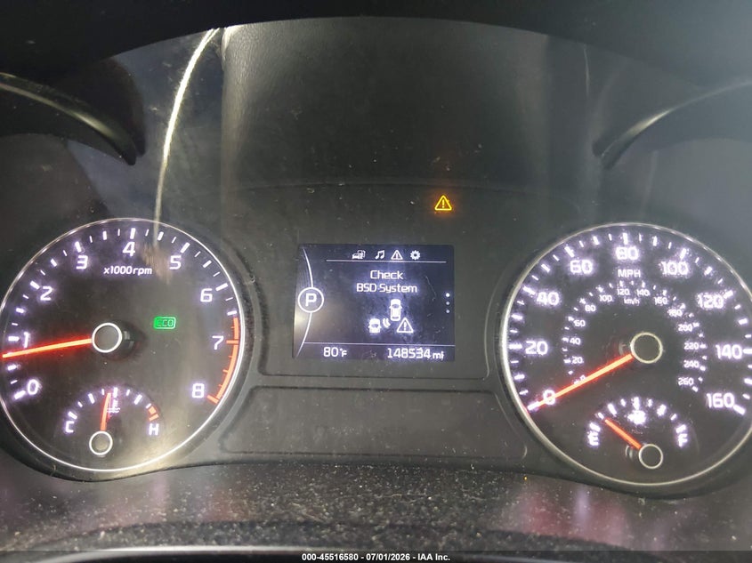 2018 Kia Optima VIN 5XXGT4L33JG208571 IAAI salvage auction — FRONT END, Salvage (Missouri), sold $1,150 on 2026-07-29 (photo 7)