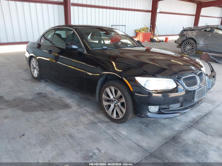 2012 BMW 3er VIN WBADW3C56CE824243 IAAI salvage auction — LEFT FRONT, Salvage (California), sold $500 on 2026-07-28 (photo 1)
