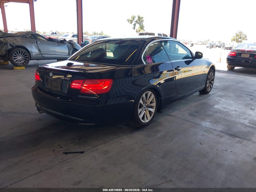 2012 BMW 3er VIN WBADW3C56CE824243 IAAI salvage auction — LEFT FRONT, Salvage (California), sold $500 on 2026-07-28 (photo 4)