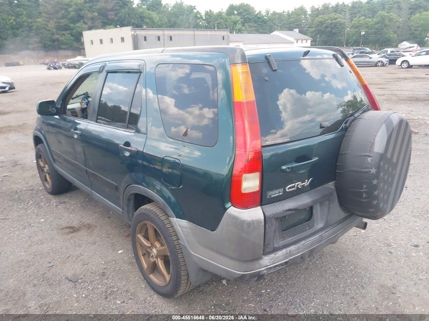 2002 Honda Cr-v VIN SHSRD788X2U005637 IAAI salvage auction — RIGHT SIDE, Clear (Massachusetts), sold $425 on 2026-07-31 (photo 3)
