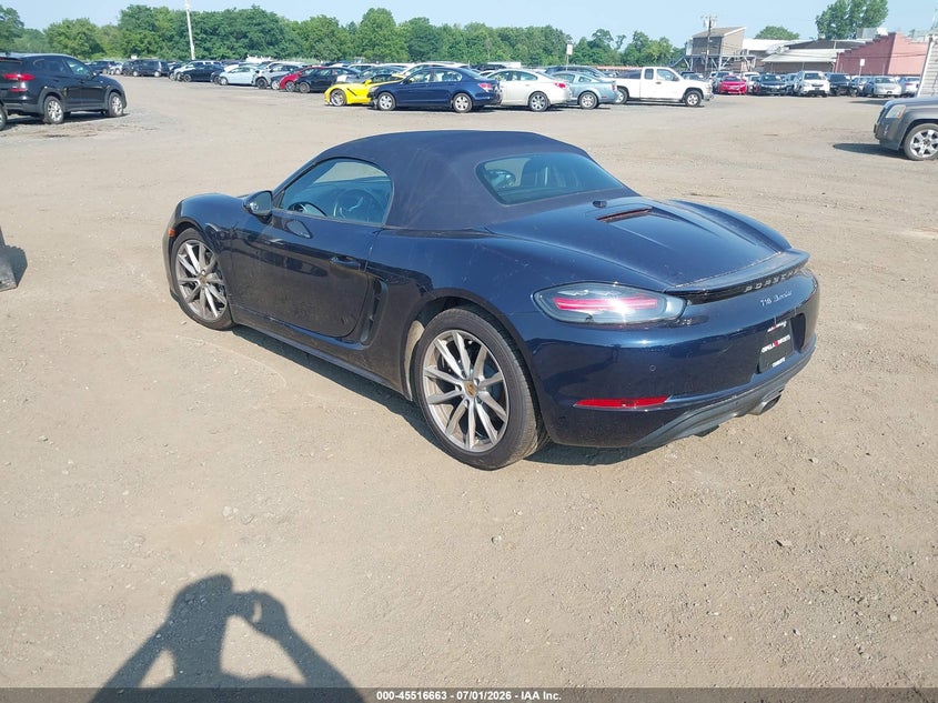 2018 Porsche 718 boxster VIN WP0CA2A86JS210750 IAAI salvage auction — SIDE, Wait Title, sold $15,325 on 2026-09-10 (photo 3)