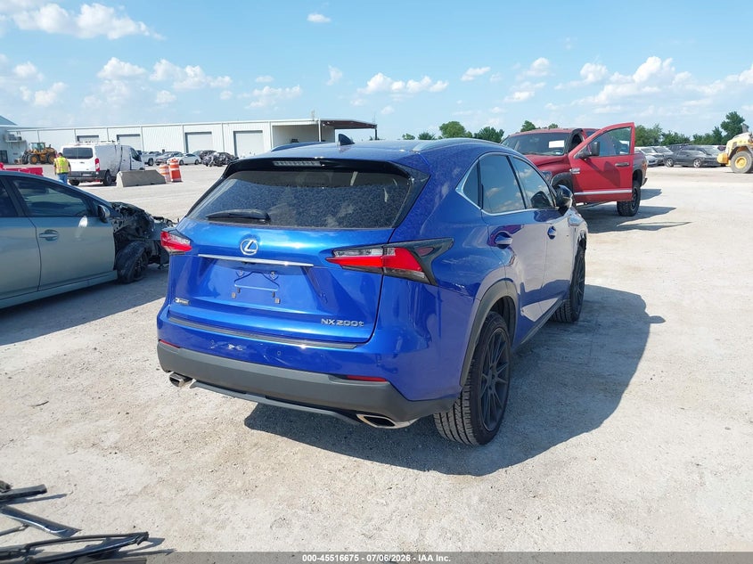 2015 Lexus Nx VIN JTJYARBZ8F2007790 IAAI salvage auction — FRONT END, Salvage (Texas), sold $6,000 on 2026-07-29 (photo 4)