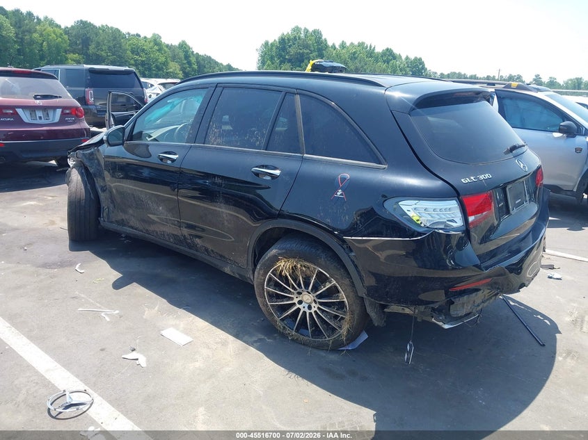 2017 Mercedes-benz Glc VIN WDC0G4JBXHF198575 IAAI salvage auction — FRONT & REAR, Salvage (North Carolina), sold $25 on 2026-07-29 (photo 3)