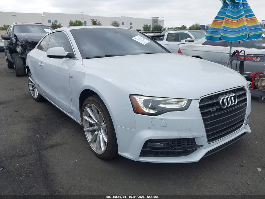 2017 Audi A5 VIN WAUD2AFR1HA001376 IAAI salvage auction — RIGHT REAR, Salvage Title, sold $1,250 on 2026-07-17 (photo 1)