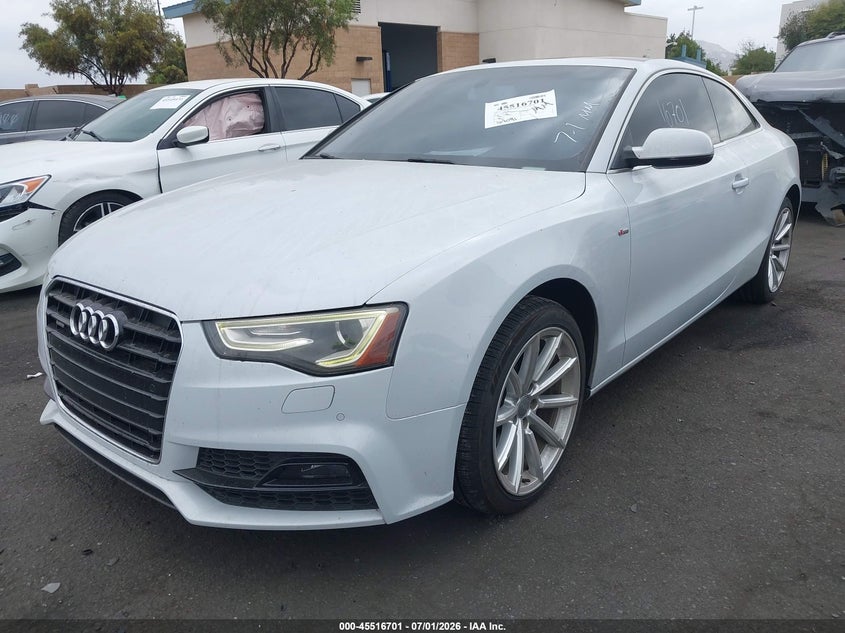2017 Audi A5 VIN WAUD2AFR1HA001376 IAAI salvage auction — RIGHT REAR, Salvage Title, sold $1,250 on 2026-07-17 (photo 2)