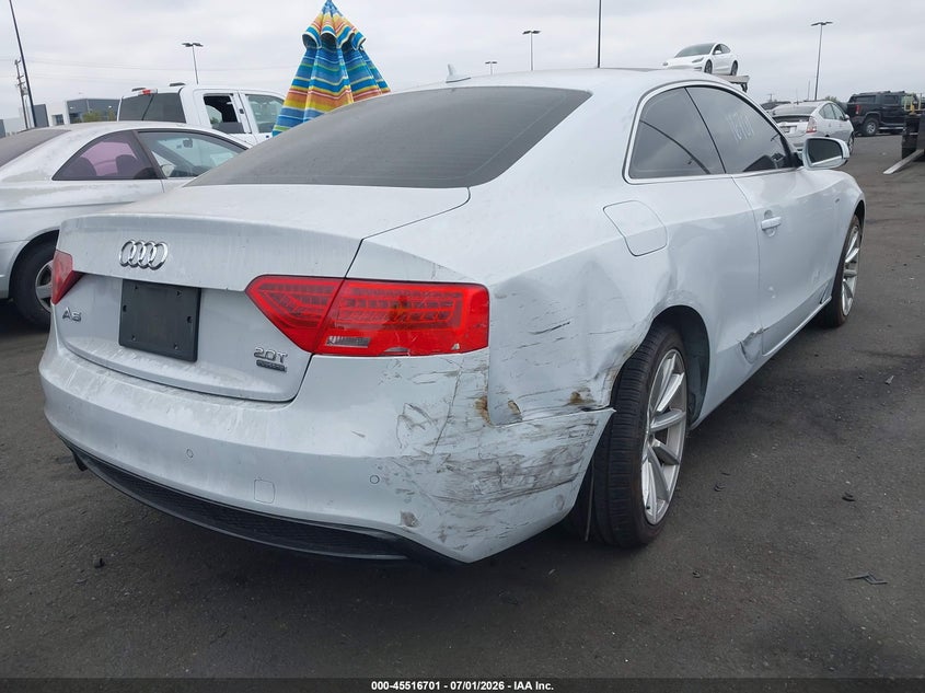 2017 Audi A5 VIN WAUD2AFR1HA001376 IAAI salvage auction — RIGHT REAR, Salvage Title, sold $1,250 on 2026-07-17 (photo 4)