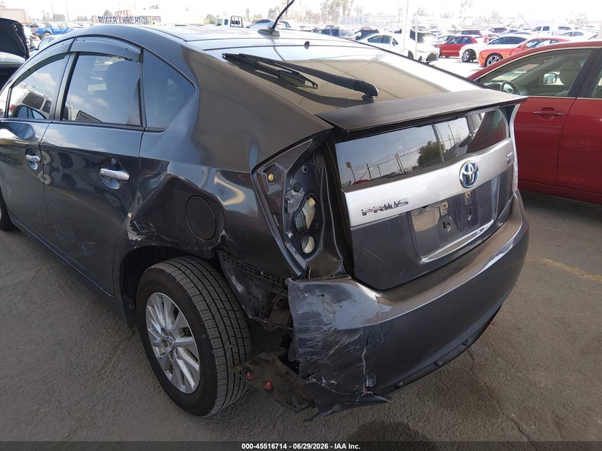 2014 Toyota Prius VIN JTDKN3DP9E3055488 IAAI salvage auction — REAR END, Salvage Title, sold $3,400 on 2026-08-02 (photo 6)