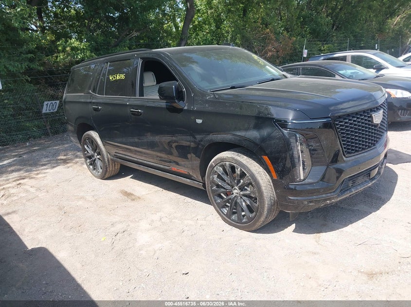 2025 Cadillac Escalade VIN 1GYS9GRL8SR255153 IAAI salvage auction — FRONT END, Salvage Title, sold $87,500 on 2026-09-08 (photo 1)