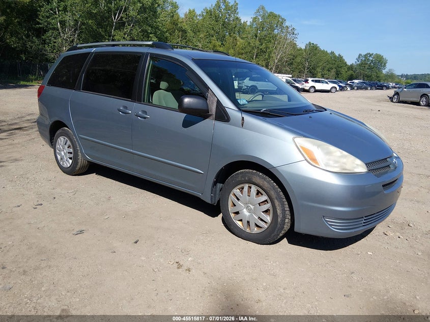 2005 Toyota Sienna VIN 5TDZA23C75S254959 IAAI salvage auction — LEFT SIDE, Clear (Massachusetts), sold $850 on 2026-07-29 (photo 1)
