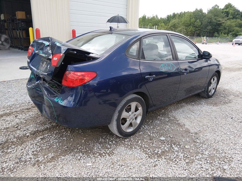 2010 Hyundai Elantra VIN KMHDU4AD1AU177936 IAAI salvage auction — REAR END, Salvage (Alabama), sold $25 on 2026-07-29 (photo 4)