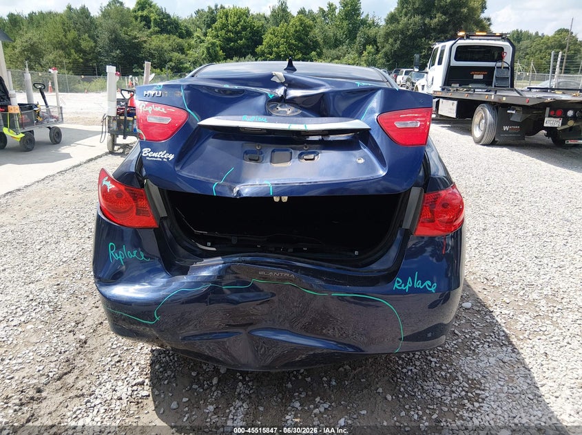 2010 Hyundai Elantra VIN KMHDU4AD1AU177936 IAAI salvage auction — REAR END, Salvage (Alabama), sold $25 on 2026-07-29 (photo 6)