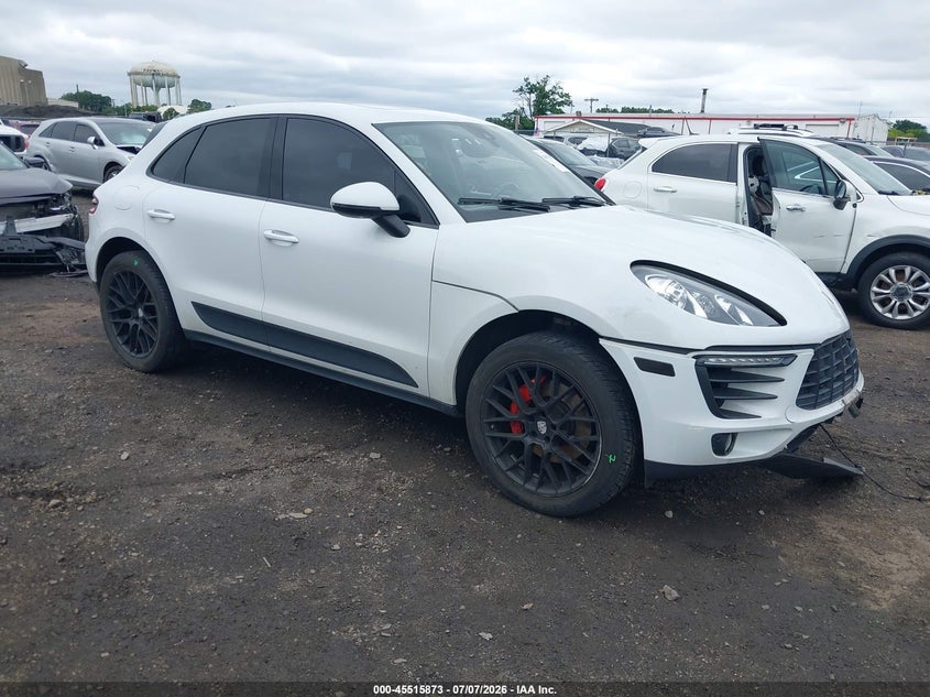 2016 Porsche Macan VIN WP1AB2A55GLB50391 IAAI salvage auction — LEFT FRONT, Salvage (New Jersey), sold $3,050 on 2026-07-29 (photo 1)