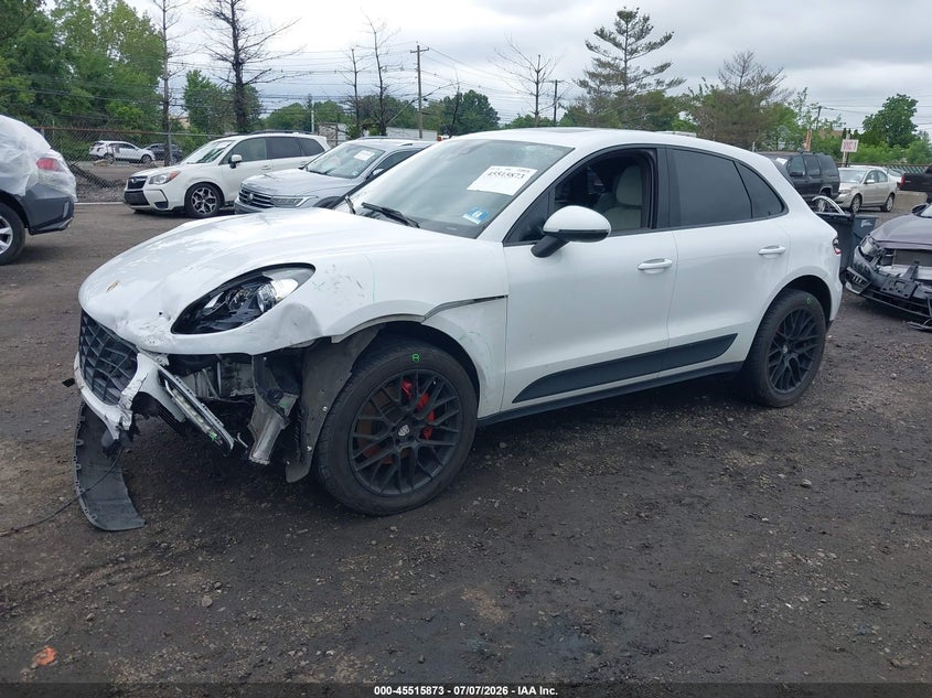 2016 Porsche Macan VIN WP1AB2A55GLB50391 IAAI salvage auction — LEFT FRONT, Salvage (New Jersey), sold $3,050 on 2026-07-29 (photo 2)