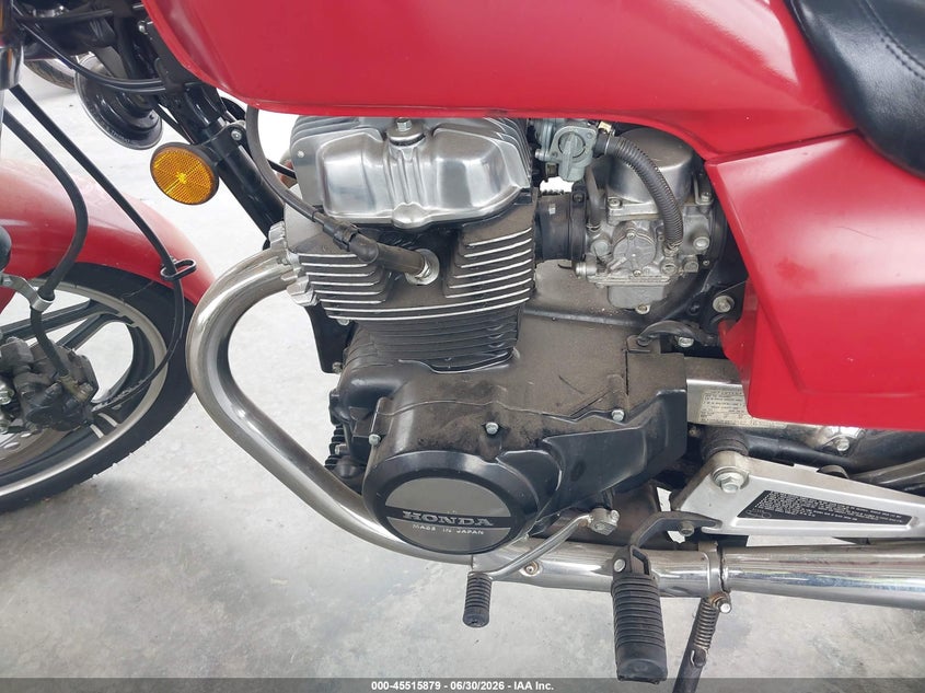 1986 Honda Cb450 VIN JH2PC0544GM402311 IAAI salvage auction — NORMAL WEAR, Clear (Washington), sold $275 on 2026-07-08 (photo 9)