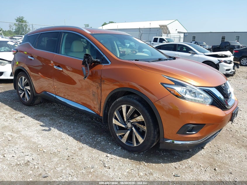 2015 Nissan Murano VIN 5N1AZ2MH3FN276668 IAAI salvage auction — SIDE, Salvage Title, sold $1,650 on 2026-07-18 (photo 1)
