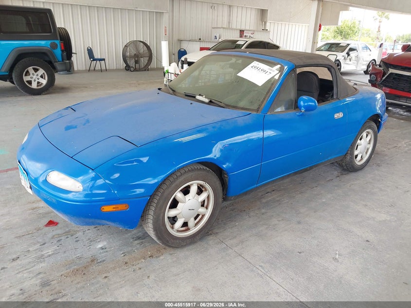 1991 Mazda Mx-5 miata VIN JM1NA3517M1207782 IAAI salvage auction — NORMAL WEAR, Clear (Illinois), sold $2,350 on 2026-07-08 (photo 2)