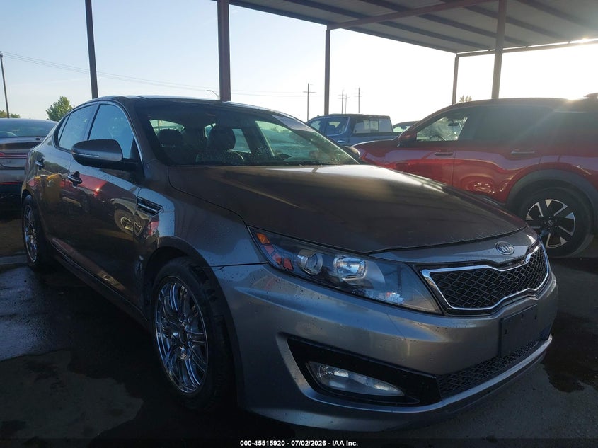 2013 Kia Optima VIN 5XXGR4A61DG195366 IAAI salvage auction — RIGHT FRONT, Salvage (California), sold $825 on 2026-07-28 (photo 1)