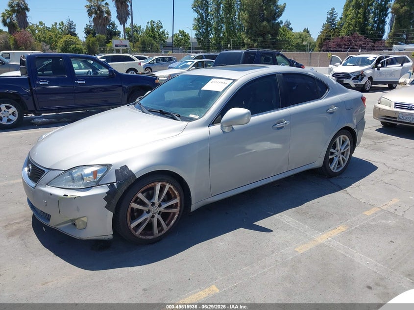2007 Lexus Is 250 VIN JTHBK262875039275 IAAI salvage auction — NORMAL WEAR, Clear - Dealer Only (California), sold $475 on 2026-07-29 (photo 2)
