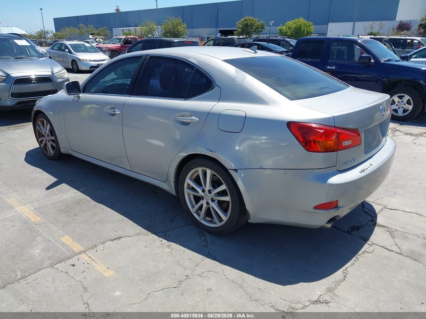 2007 Lexus Is 250 VIN JTHBK262875039275 IAAI salvage auction — NORMAL WEAR, Clear - Dealer Only (California), sold $475 on 2026-07-29 (photo 3)