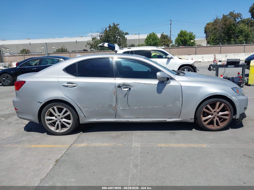 2007 Lexus Is 250 VIN JTHBK262875039275 IAAI salvage auction — NORMAL WEAR, Clear - Dealer Only (California), sold $475 on 2026-07-29 (photo 6)