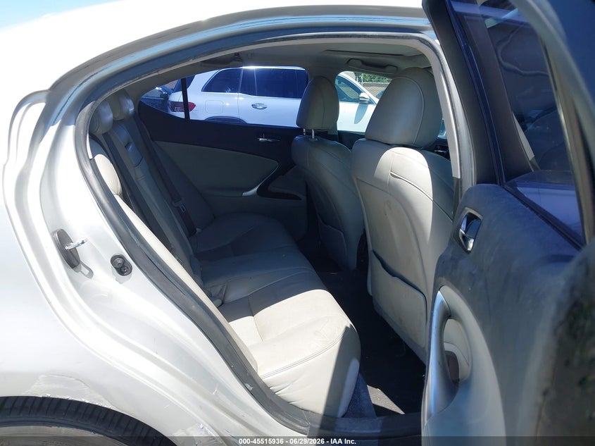 2007 Lexus Is 250 VIN JTHBK262875039275 IAAI salvage auction — NORMAL WEAR, Clear - Dealer Only (California), sold $475 on 2026-07-29 (photo 8)