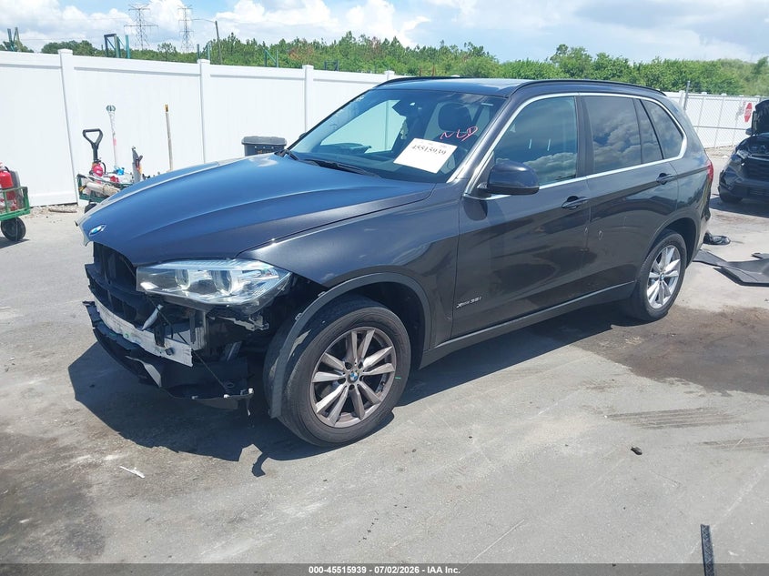 2015 BMW X5 VIN 5UXKR0C54F0K65209 IAAI salvage auction — FRONT END, Rebuildable (Florida), sold $1,400 on 2026-07-29 (photo 2)