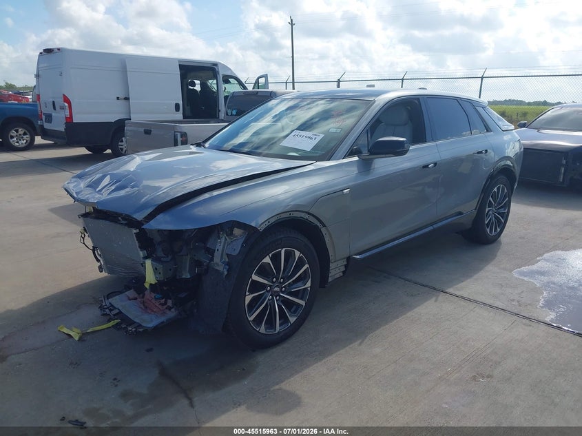 2026 Cadillac Lyriq VIN 1GYKPURL2TZ300528 IAAI salvage auction — FRONT END, Wait Title, sold $14,200 on 2026-08-19 (photo 2)